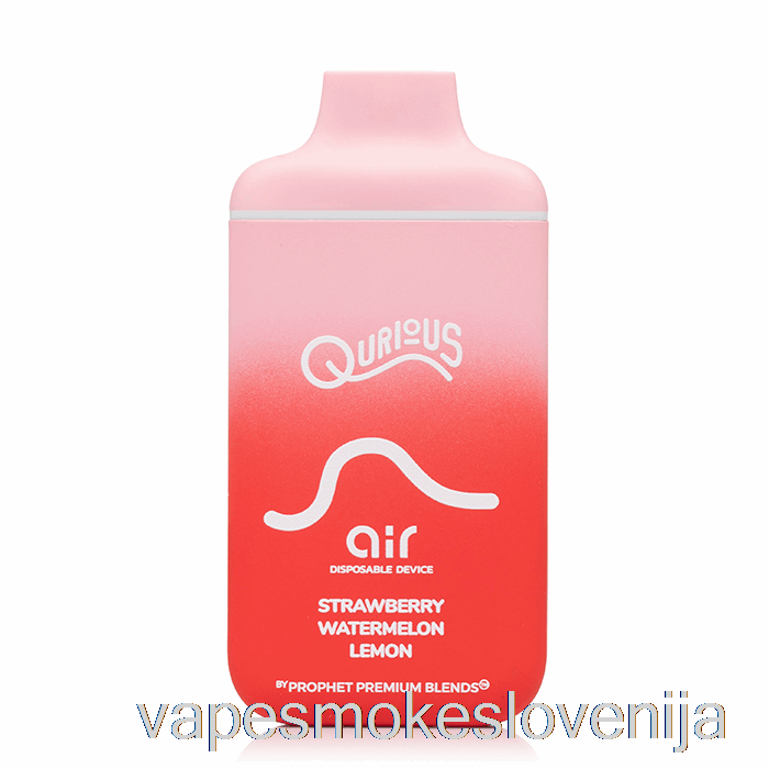 Vape Slovenija Qurious Air 6000 Za Enkratno Uporabo Jagoda Lubenica Limona